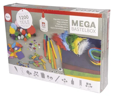 Produktbild von Rayher Bastelset Mega-Bastelbox mehrfarbig