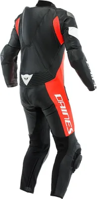 Produktbild von DAINESE TOSA Lederkombi 1-Teiler perforiert schwarz-fluo rot-weiss 56
