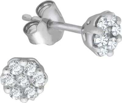Produktbild von V Ohrstecker 585 Weißgold Brillant