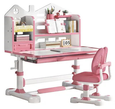 Image de Bureau et chaise réglables pour enfants