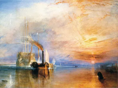 Obrázok produktu pre Joseph William Turner Art Print Obraz - Bojujúci Temeraire, 1839 (28 x 36 cm)