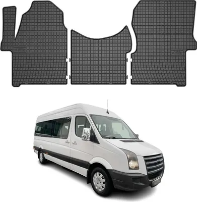 Zdjęcie produktu dla 2006-2016 VW Crafter dywaniki podłogowe TPE czarne 3 szt
