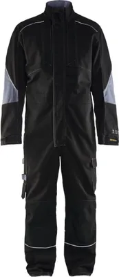 Produktbild von Blakläder Flammschutz Overall 6061 1516 in schwarz/grau, Größe:52
