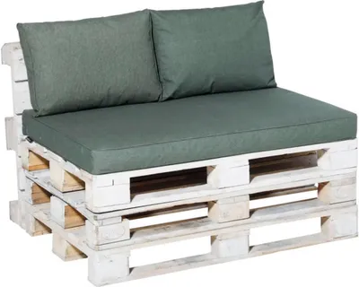 Obrázek produktu pro Sedák na paletu 120 x 80 cm a 2 opěrky zelený