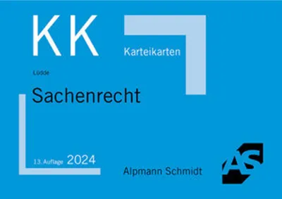 Produktbild von Karteikarten Sachenrecht