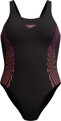 Produktbild von Speedo Womens Placement Muscleback Neon Violet 44