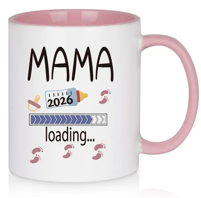 Image de Tasse "Maman 2026" - Cadeau pour les futures mamans - Tasse en céramique - Cadeau pour les femmes enceintes - Annonce de grossesse - Contenance : 325 ml - Tasse à café