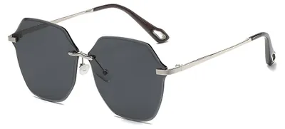 Zdjęcie produktu dla Techsuit (8195) okulary przeciwsłoneczne z PC - srebrne / czarno-szare