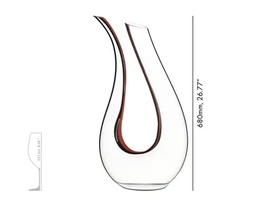 Produktbild von Riedel DEKANTER AMADEO DOUBLE MAGNUM SCHWARZ/ROT/SCHWARZ  3,0 lt. 1 Stück 175600180