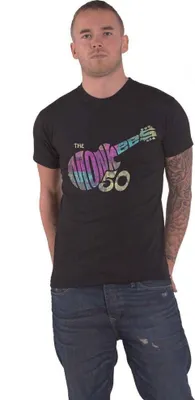 Image de The Monkees - "Discography" T-shirt Homme/Femme Unie RO3425 (L) (Noir)