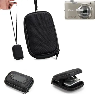 Produktbild von K-S-Trade Hardcase Kamera-Tasche Foto-Tasche kompatibel mit Nikon Coolpix S3100 für Kompaktkamera Gürteltasche Case Schutz-Hülle
