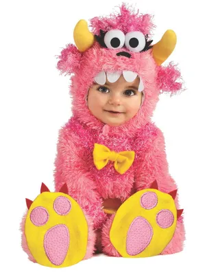 Produktbild von Little Pink Monster Babykostüm für Fasching & Halloween - Größe S und M Größe: S