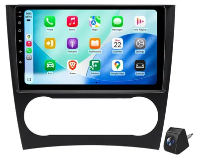 Obrázok produktu pre 9" Android Autorádio 64GB pre Mercedes-Benz C W203 Facelift 2004-2007 Carplay Android Auto Navigácia