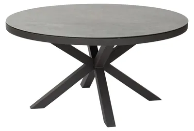 Produktbild von Gartentisch Burundi Balkontisch Bistrotisch Ø150x75cm rund Anthrazit