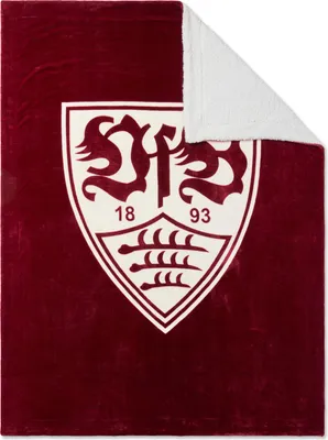 Produktbild von VfB Stuttgart Sherpadecke royal 150x200cm offizieller Fanartikel