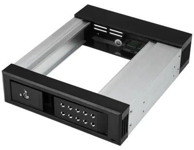 Produktbild von StarTech.com Hot-Swap Wechselrahmen 5,25" auf 3,5" SATA/SAS Aluminium