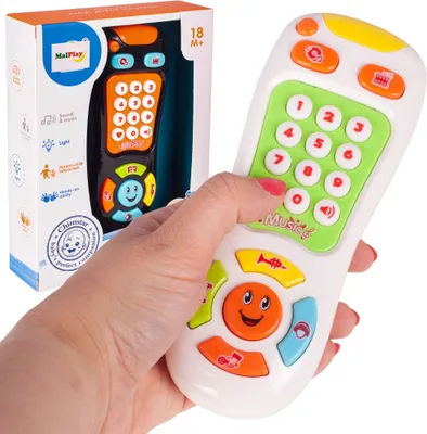 Image de Malplay Jouet éducatif interactif pour bébés | Télécommande | Télécommande avec lumière et son