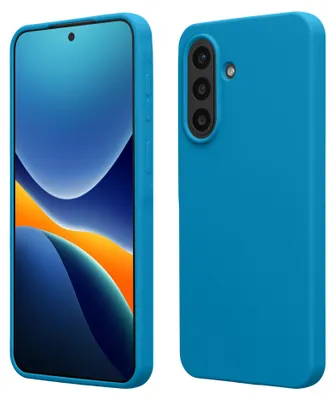 Produktbild von kwmobile Handyhülle für Samsung Galaxy A57 5G Hülle - Case Silikon - Kabelloses Laden - Schutzhülle Cover in Karibikblau