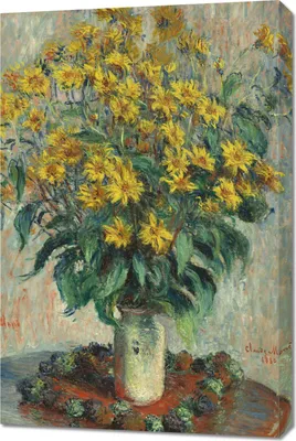Obrázek produktu pro Obraz 60x90cm Květy topinamburu, Monet Vintage