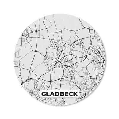 Produktbild von MuchoWow® Mauspad Mousepad Deutschland - Karte - Gladbeck - Stadtplan 30x30 cm - Mousepads - Maus Mat - Pad - Mausunterlage - Tischunterlage - Schreibtischmatten