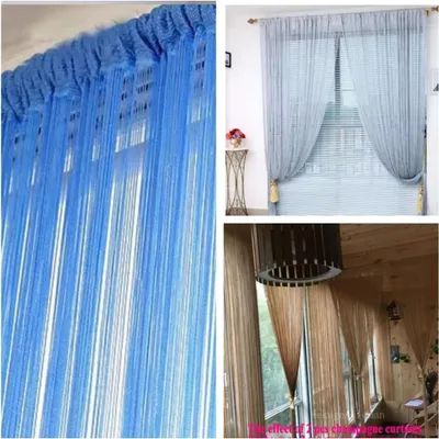 Obrázek produktu pro Závěs, 100 x 200 cm, 2 kusy, polyester, vhodný jako clona do místnosti, lze prát