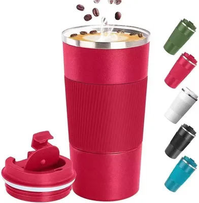 Productafbeelding van Thermosbeker 510ml Reismok Isolerende Koffiebeker van RVS