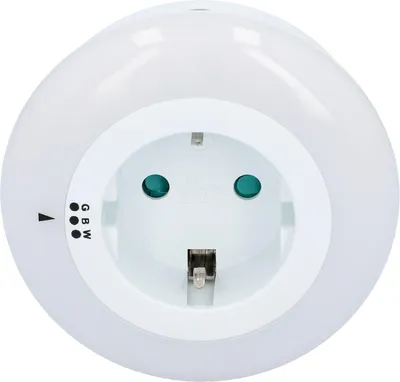 Immagine prodotto di Unitec 41677 Luce notturna, rotonda come spina di adattamento Cambiamento di colore LED