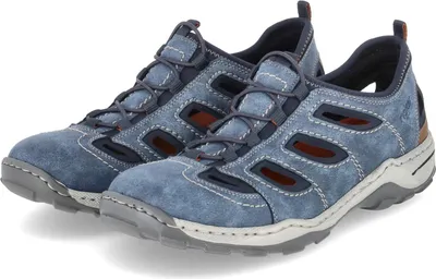 Zdjęcie produktu dla Rieker męskie sportowe buty wsuwane niebieski tekstylny & syntetycznyRozmiar:44