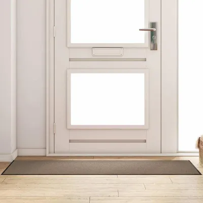 Produktbild von Fußmatte Beige und Schwarz 60 x 180 cm 100% Polyamid