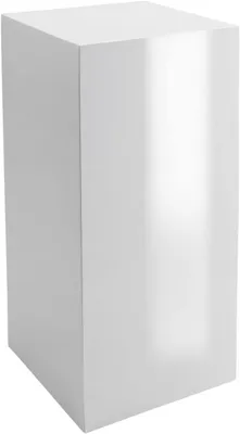 Image de VIVANNO Podium en fibre de verre PODIUM Colonne, blanc brillant - 30x30x60 cm