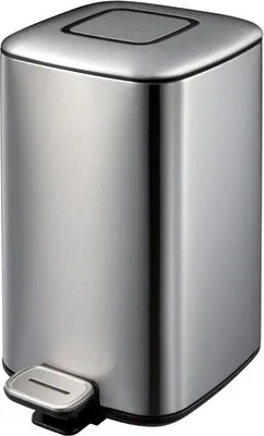Produktbild von EKO - Regent Treteimer 12 Liter - Stainless steel Plastic  - Matt Edelstahl