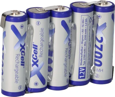 Obrázek produktu pro 5 sérií baterií 6V 2700mAh F1x5 článků AA pájecí štítek