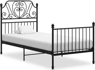 Produktbild von Bettgestell Schwarz Metall 90x200 cm