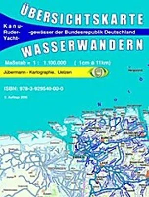 Zdjęcie produktu dla Mapa przeglądowa szlaków wodnych w Niemczech