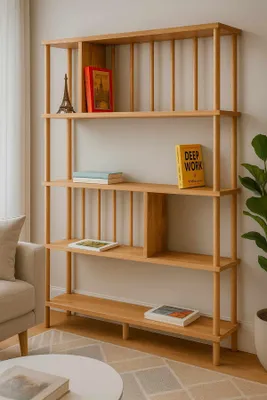 Produktbild von Skye Decor, Hochwertiges Bücherregal (3 Stück), Kiefer, 90 x 137 x 20 | 100% Melamin