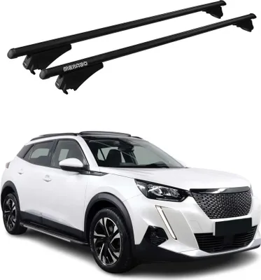 Zdjęcie produktu dla Tiger Poprzeczne belki dachowe do Peugeot 2008 2020-2024 Czarne