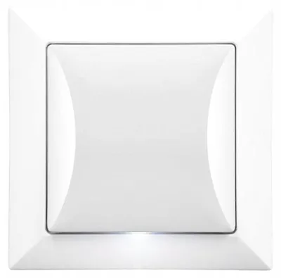 Imagen del producto de Interruptor de palanca doble con iluminación, marca Timex-Elektro, color blanco
