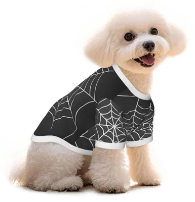 Image de T-shirt pour chien Ademend - Impression Spinprint - Noir - Taille L