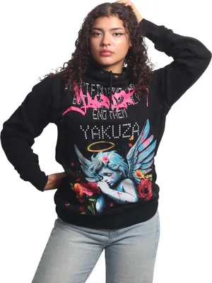 Produktbild von Yakuza Damen Problems Kapuzenpullover, Schwarz, S