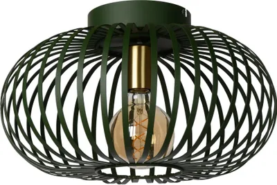Produktbild von Lucide Deckenleuchte Metallkäfig weiß, dimmbar, Ø40 cm, H. 23 cm, sichtbare Lichtquellen