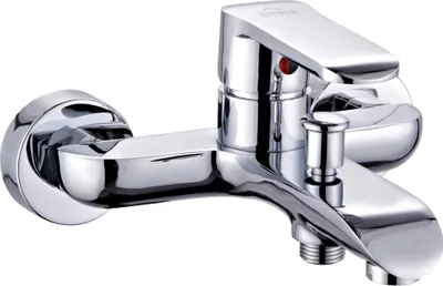 Produktbild von BADLAND Badewannenarmatur Wasserhahn SIROS Wannenarmatur für Badezimmer in Silber