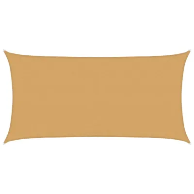 Obrázek produktu pro Plachta proti slunci 160 g/m² obdélník písková 3 x 6 m HDPE