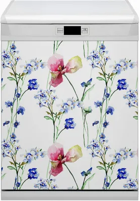 Produktbild von Magnetmatte Geschirrspüle Abwaschbar Küche Magnete  Nachbildung 60x80 cm  - Bemalten Blumen