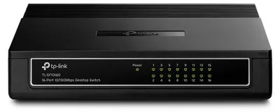 Produktbild von TP-Link TL-SF1016D Netzwerk-Switch Fast Ethernet (10/100) Schwarz