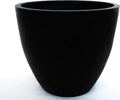 Produktbild von Elegant Einrichten | Pflanzkübel | Fiberglas | rund konisch | D70xH60cm | elegant schwarz-matt.