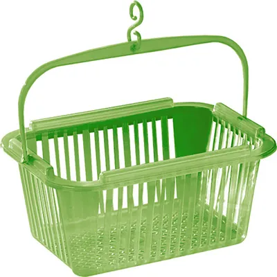 Zdjęcie produktu dla Koszyk prostokątny na kołki 25x19x12cm plastikowy, ZE