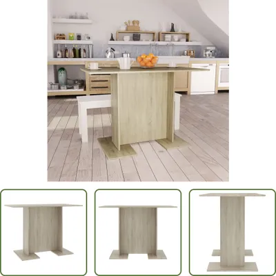 Obrázek produktu pro The Living Store jídelní stůl Sonoma dub 110x60x75 cm materiál na bázi dřeva