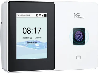 Obrázok produktu pre Biometrický časový registrátor odtlačku prsta NGTeco TC2 WiFi s aplikáciou iOS/Android