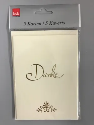 Produktbild von Goldhochzeit-Danksagungen - 50. Hochzeitstag - 5 Karten – 5