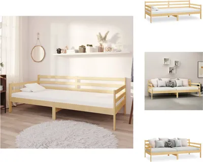 Produktbild von vidaXL Tagesbett Massivholz Kiefer 90x200 cm -  Betten & Bettgestelle